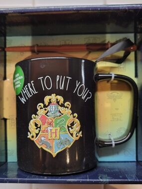 SLYTHERIN Harry Potter Color Changing Mug & Wand Set Rae Dunn Magenta 21.3 oz